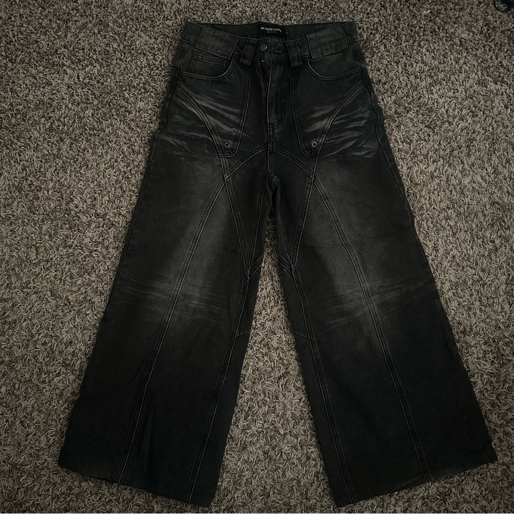 no faith studios rave goth jeans unisex